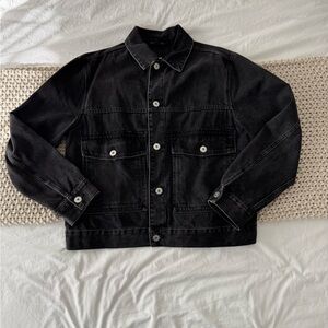 H&M Men's Charcoal Denim Jacket